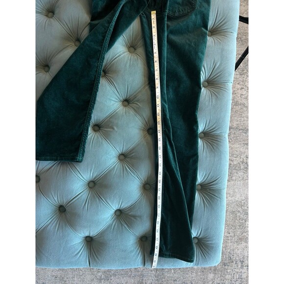 Loft Green Velvet Skinny Corduroy Pants Womens Size 28 (6) - Picture 9 of 11
